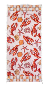 Beach Towels In Bags - Assorted Fabrics-Lobster-House of Holabox