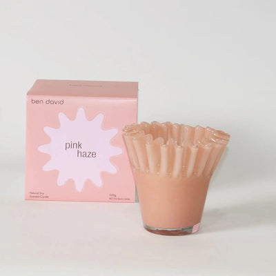 ‘Ben David’ Soy Kiki Candles - Assorted Colours – Pink Haze
