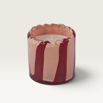 Billie Glass Candle - Assorted Colours – Rose/Red