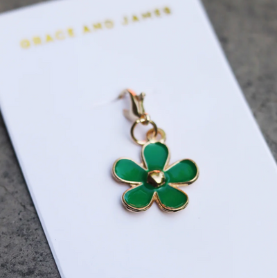 'Bloom by Grace and James' Air Freshener Hanging Charm – Flower Green