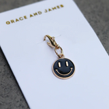 'Bloom by Grace and James' Air Freshener Hanging Charm-Smiley Black-House of Holabox