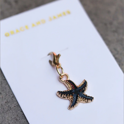 Bloom by Grace and James | Air Freshener Hanging Charm – Starfish Black