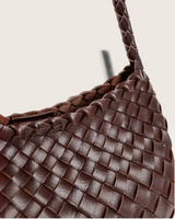 Angels Whisper Accessories L&S Roselle Woven Shoulder Bag – Brown -House of Holabox