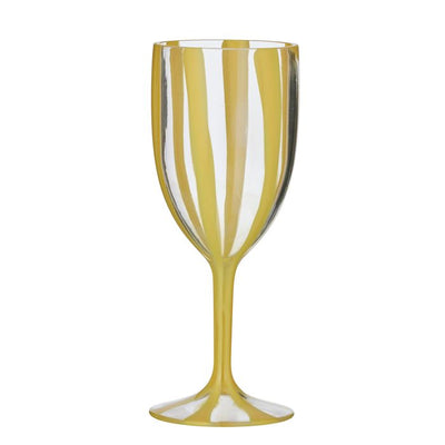 Cabana Acrylic Wine Glass Yellow – Yellow