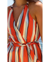 Carlene Twisted Maxi Dress - Multi Stripe 