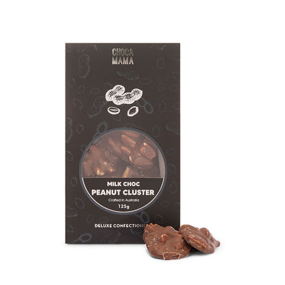 'Chocamama' Milk Chocolate Peanut Clusters 125g