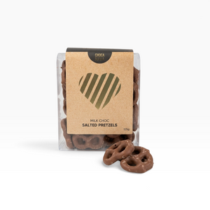 Chocamama | Milk Chocolate Salted Pretzels 125g Gift Tray