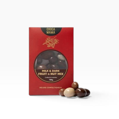 Chocamama Milk & Dark Fruit n Nut Mix 100g