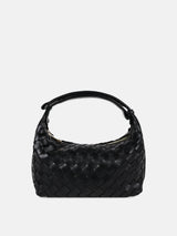 Cleo Woven Handbag in Black-House of Holabox