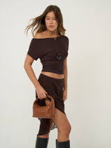 Cleo Woven Handbag in Tan-House of Holabox