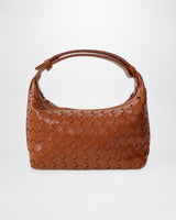 Cleo Woven Handbag in Tan