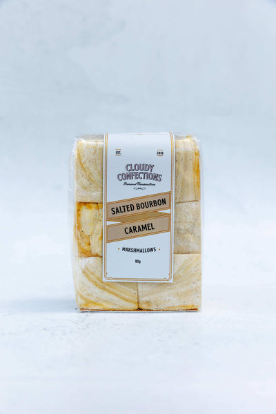 'Cloudy Confections' Salted Bourbon Caramel Marshmallows