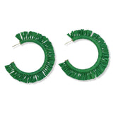 Large Raffia Hoops