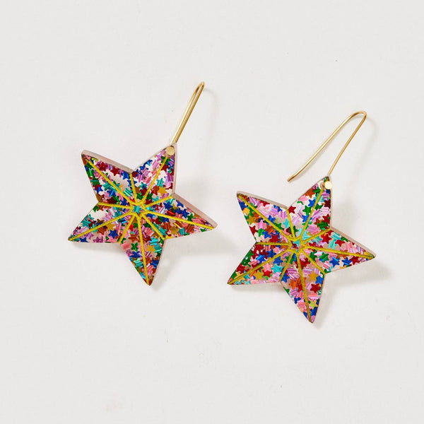 Christmas Star - Multi Star Glitter