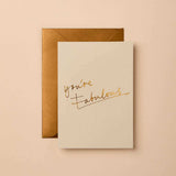 ‘Gabrille & Celine’ You’re Fabulous Signature Foil Greeting Card