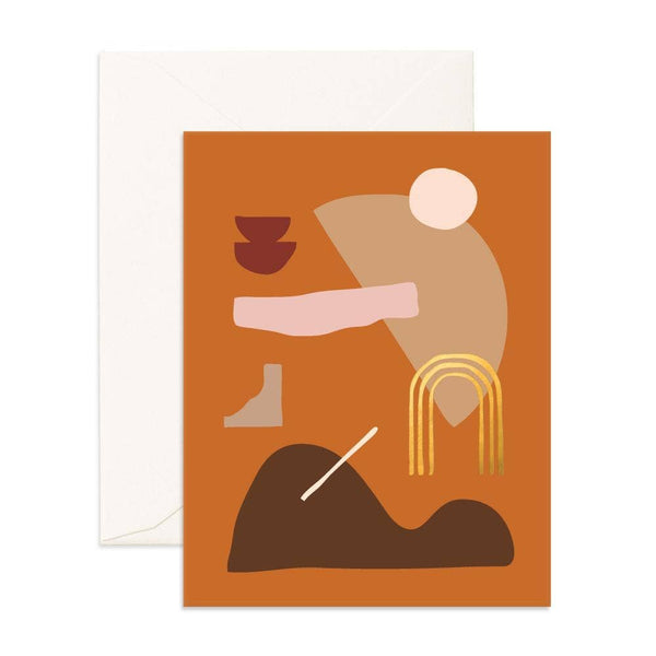 Ginger Composition Greeting Card