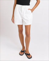 Drew Denim Short - White -House of Holabox