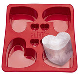 ‘Drinks Plinks’ Love Heart Silicone Trays-House of Holabox