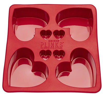 ‘Drinks Plinks’ Love Heart Silicone Trays