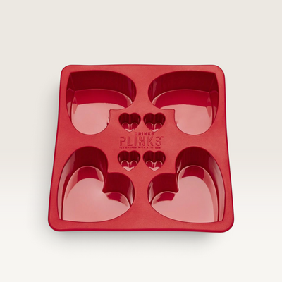Drinks Plinks | Love Heart Silicone Trays
