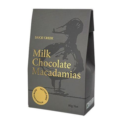 'Duck Creek Macadamias' Milk Chocolate Macadamias 80g