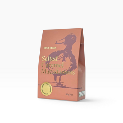 Duck Creek Macadamias Salted Caramel Chocolate Macadamias 80g
