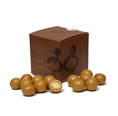 'Duck Creek Macadamias' Salted Caramel Chocolate Macadamias Cube 180g
