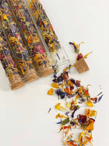 'The Peel Thing' Edible Flower Sprinkles-Rainbow Mix  Test Tube