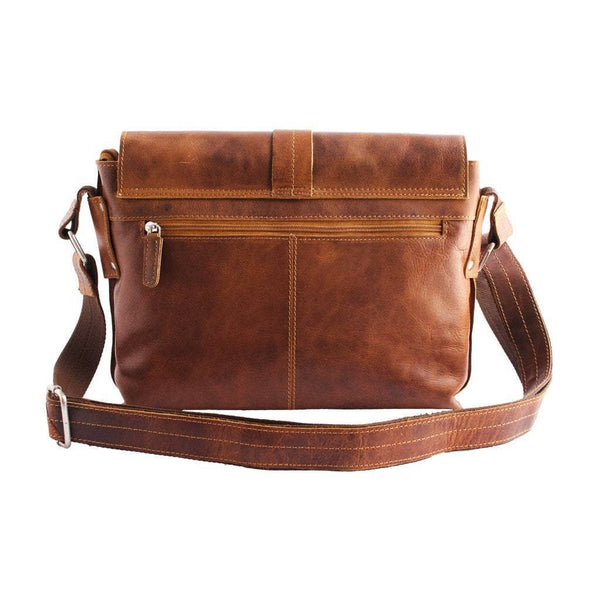 ‘Greenwood Leather’ Vintage Messenger Christoph - Camel