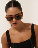 Angels Whisper Accessories - L&S Ria Basic Square Sunglasses in Brown -House of Holabox