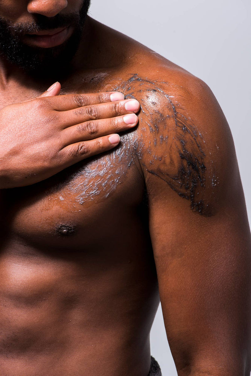 'The Groomed Man Co.' Activated Charcoal Bamboo Body Scrub