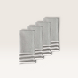 ‘Ecology’ Cafe Set of 4 Napkins Grey-House of Holabox