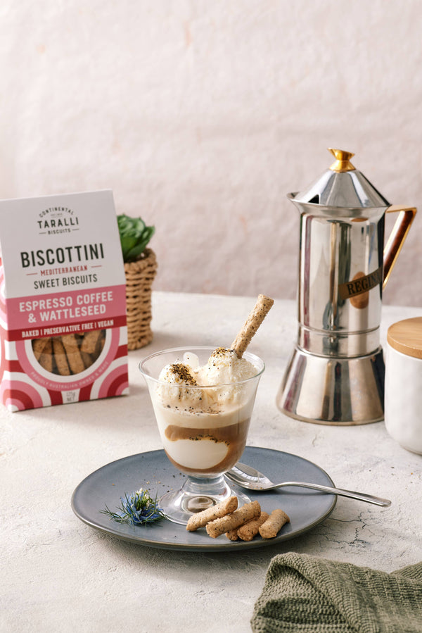 BISCOTTINI - Espresso Coffee & Wattleseed - Vegan (125g)