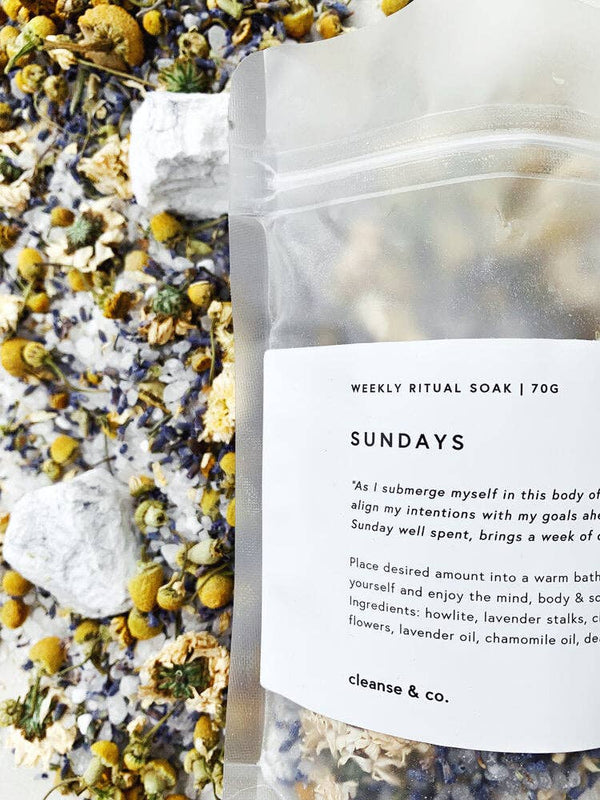 'Cleanse and Co' Sundays Ritual Soak