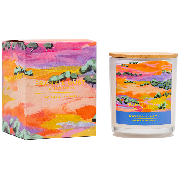 'Frankie Gusti' Blackberry and Cypress - Artist Series Candle