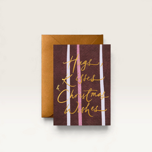 Christmas Greeting Card Gold