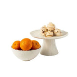 Gina Ribbed Ceramic Bowl-House of Holabox
