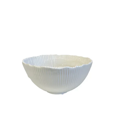 Gina Ribbed Ceramic Bowl