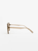 Giselle Aviator Sunglasses - Clear Grey-House of Holabox