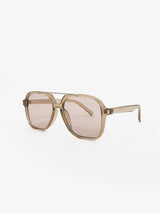Giselle Aviator Sunglasses - Clear Grey-House of Holabox