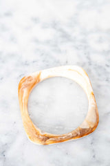 ‘Greenwood Designs’ Geo Resin Stacking Bangles - Assorted Colours-Horn-House of Holabox