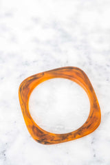 ‘Greenwood Designs’ Geo Resin Stacking Bangles - Assorted Colours-Tortoiseshell-House of Holabox