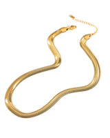 ‘Greenwood Designs’ Nagini Snake Gold Necklace-House of Holabox