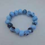 ‘Greenwood Designs’ Rock Bracelets - Assorted Colours-Blue/Navy Marble-House of Holabox