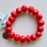 ‘Greenwood Designs’ Rock Bracelets - Assorted Colours-Red-House of Holabox