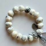 ‘Greenwood Designs’ Rock Bracelets - Assorted Colours-White Marble-House of Holabox
