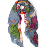 ‘Greenwood Designs’ Scarves-Bella Blue-House of Holabox