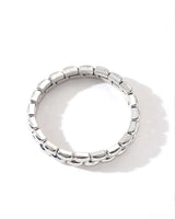 ‘Greenwood Designs’ Stacking Bangles - Assorted-Linked Up Silver-House of Holabox