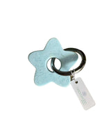 Greenwood Designs star resin keyrings in assorted colours with silver and gold hardware