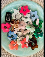 Greenwood Designs Star Resin Keyrings - Assorted Colours